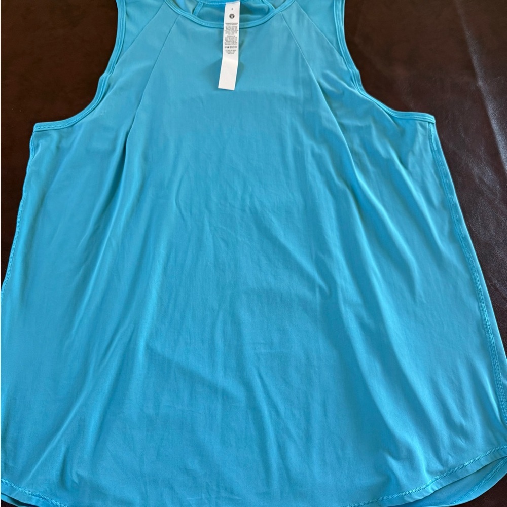 Lululemon Athletica Blue Short Sleeve Tank Top